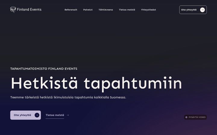 Screenshot of finlandevents.fi