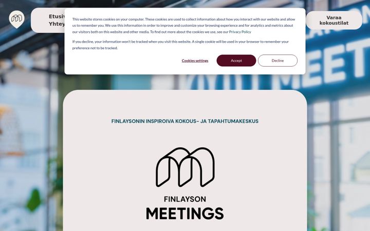 Snimka zaslona za finlaysonmeetings.fi