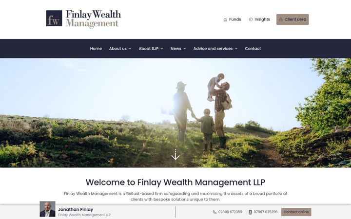 Screenshot ta' finlaywealth.co.uk