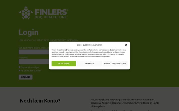 Snímek obrazovky finlers-doq.de