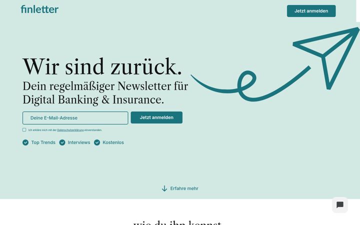 Screenshot of finletter.de