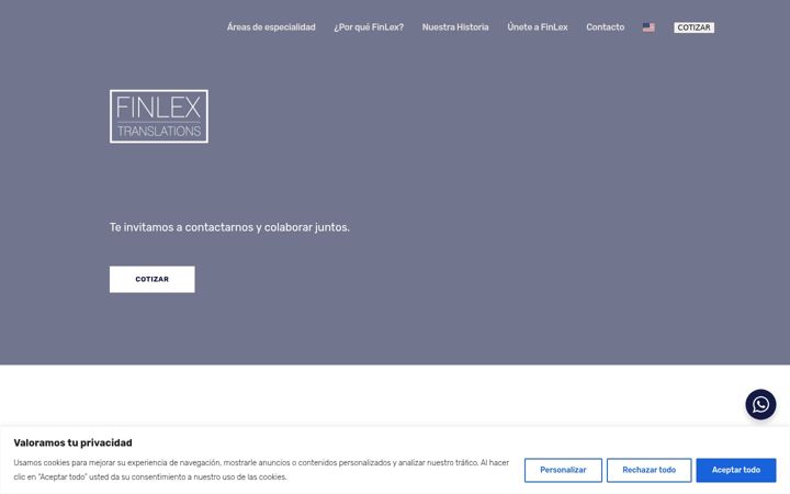Screenshot of finlex.com.mx