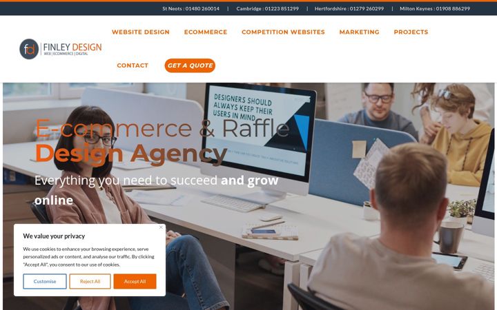 Screenshot of finleydesign.co.uk