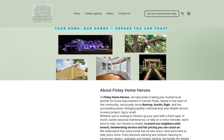 Screenshot of finleyhomeheroes.com