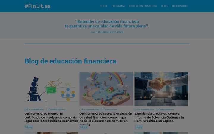 Screenshot of finlit.es