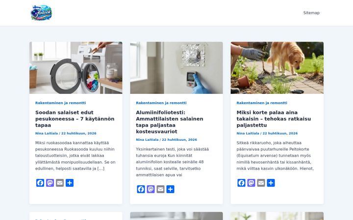 Snimka zaslona za finlook.fi