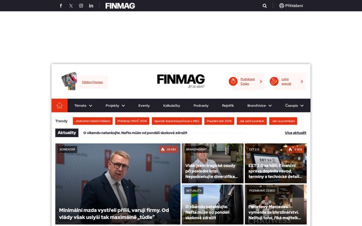 Screenshot of finmag.cz