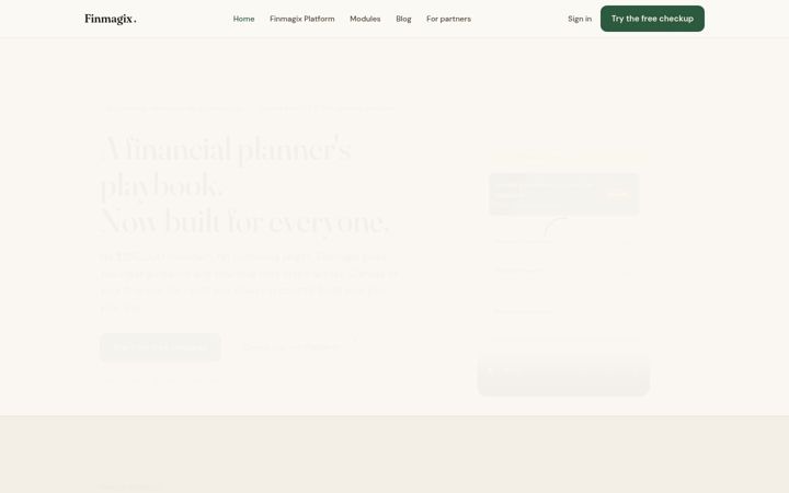 Screenshot of finmagix.com