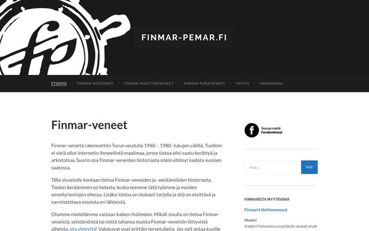 Snimka zaslona za finmar-pemar.fi