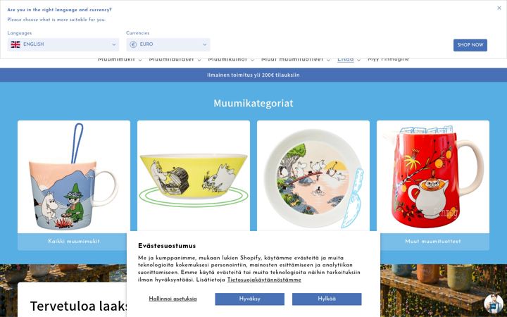 Screenshot of finmug.fi