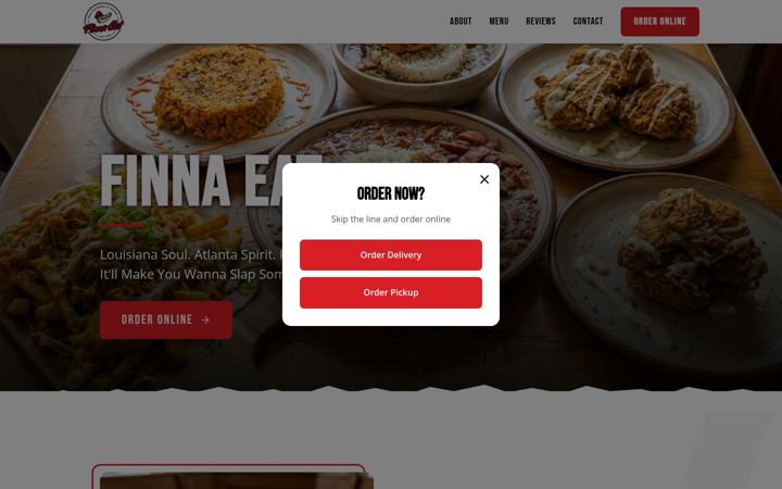 Screenshot of finna-eat.com