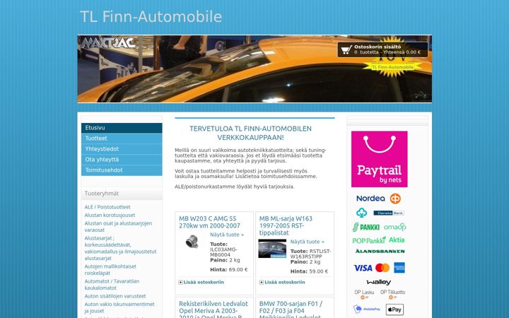 Screenshot of finnautomobile.net