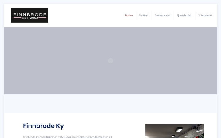 Screenshot of finnbrode.fi