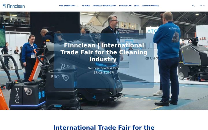 Screenshot of finnclean.fi