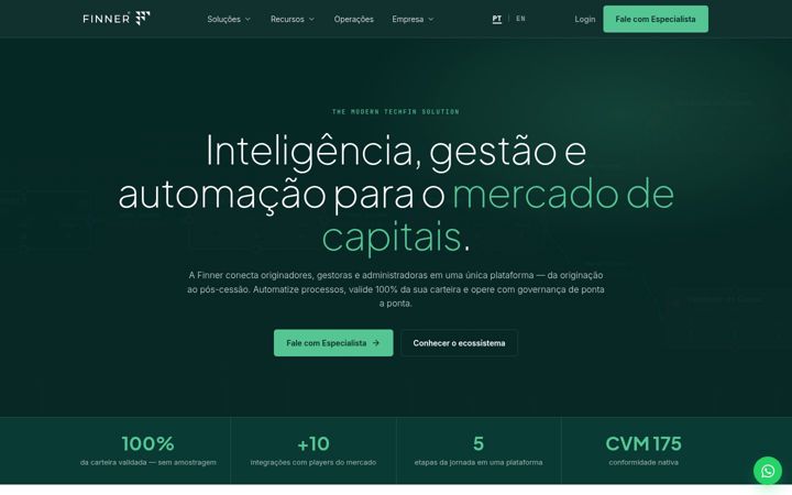 Screenshot of finner.com.br