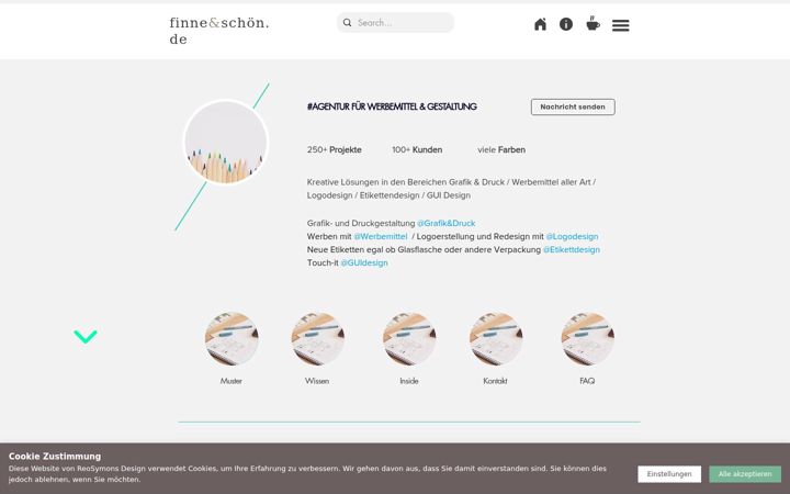 Snímek obrazovky finneundschoen.de