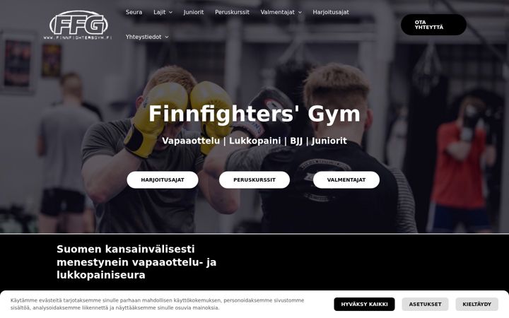 Snimka zaslona za finnfightersgym.fi