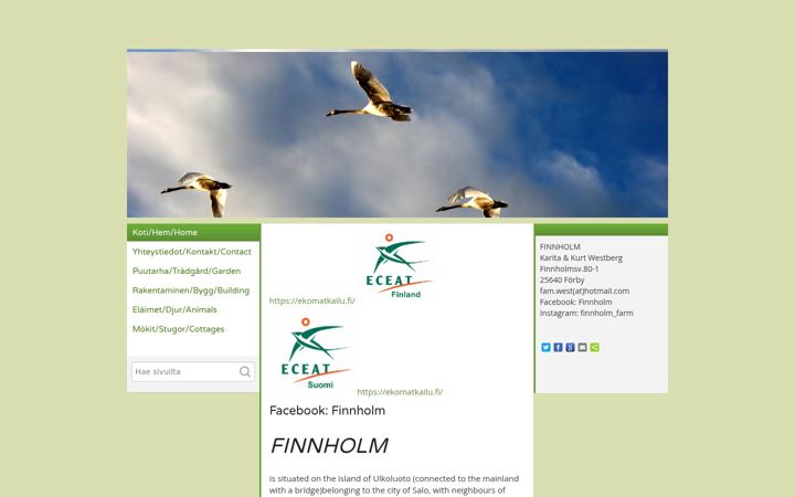 Screenshot of finnholm.net