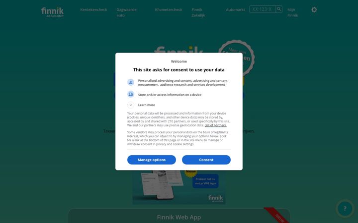 Screenshot of finnik.nl