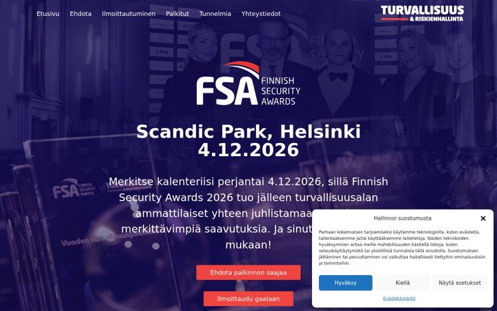 Zrzut ekranu finnishsecurityawards.fi