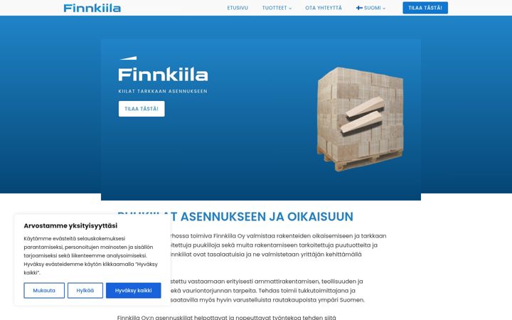 Zrzut ekranu finnkiila.fi