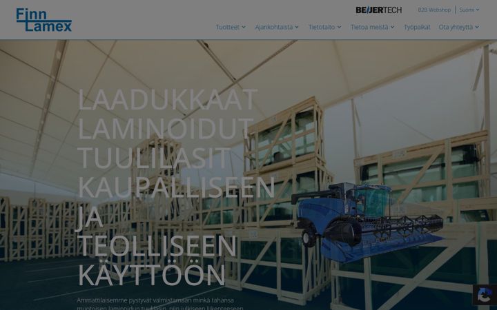 Zrzut ekranu finnlamex.fi