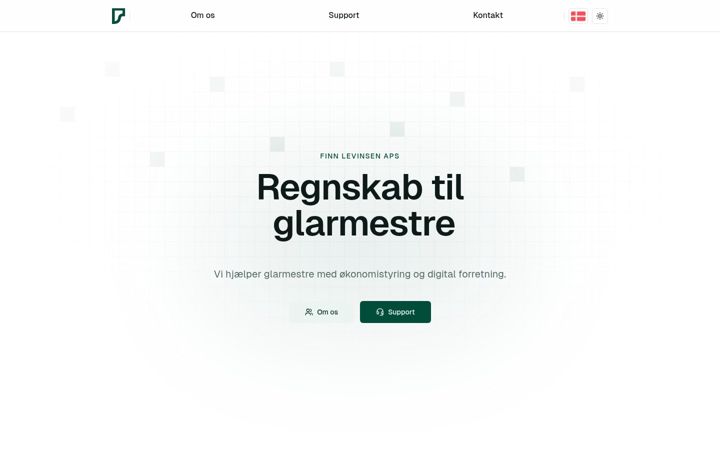 Screenshot of finnlevinsen.dk