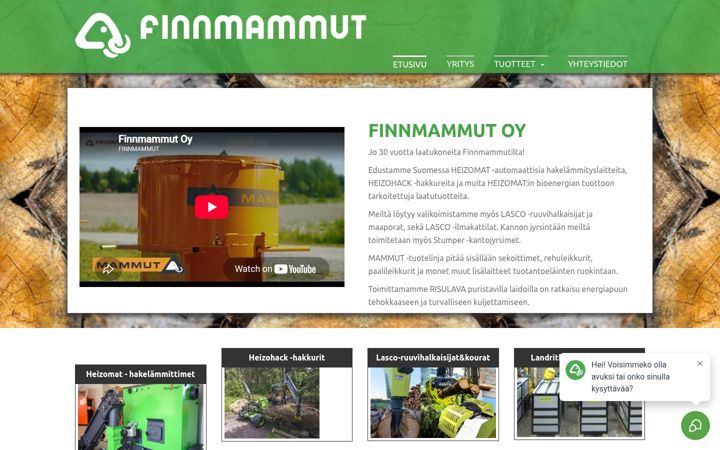 Screenshot of finnmammut.fi