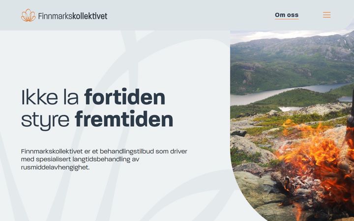 Screenshot of finnmarkskollektivet.no