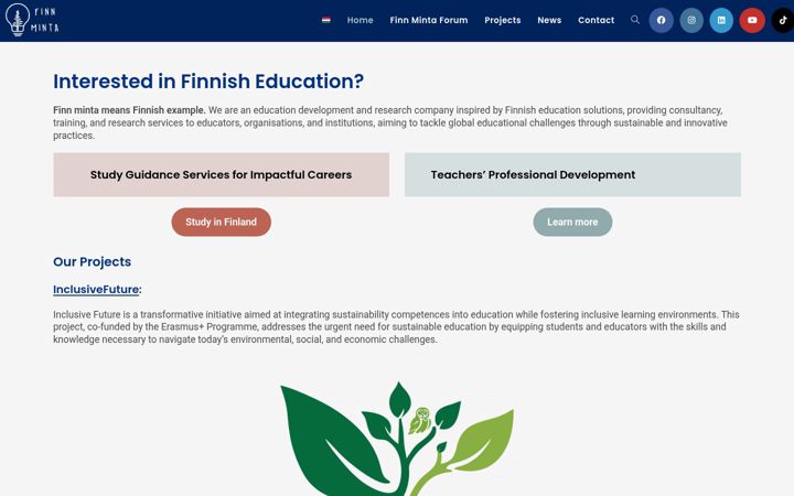Screenshot of finnminta.com