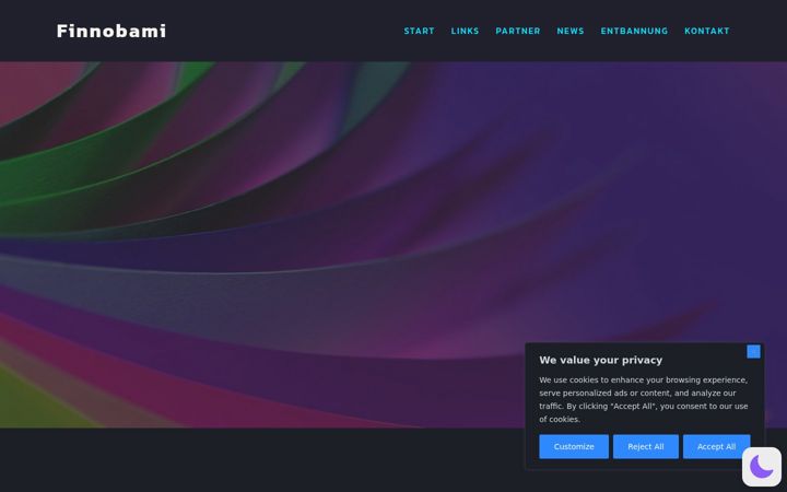 Screenshot of finnobami.de