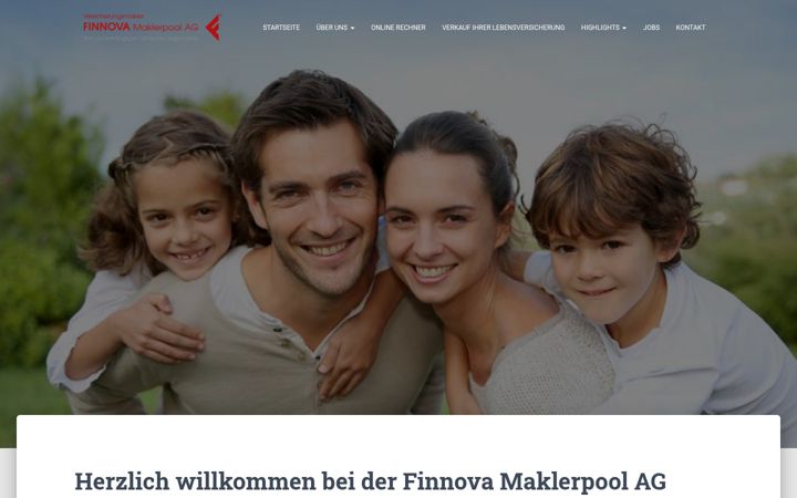 Screenshot of finnova.de