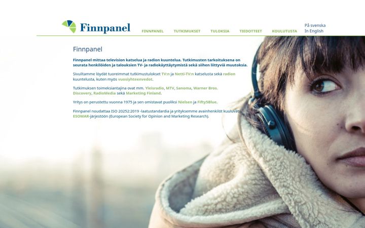 Screenshot of finnpanel.fi