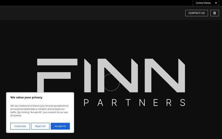 Screenshot of finnpartners.com