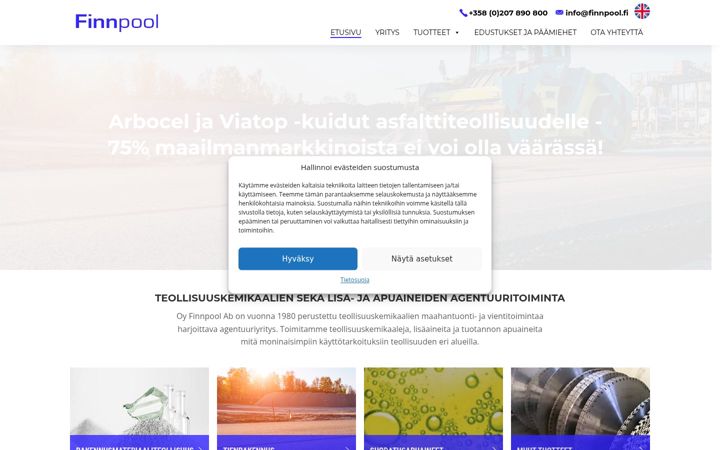 Zrzut ekranu finnpool.fi