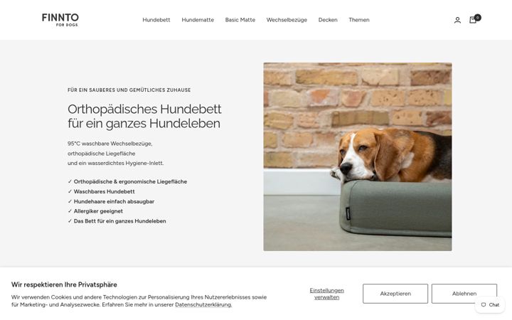 Screenshot of finnto.de
