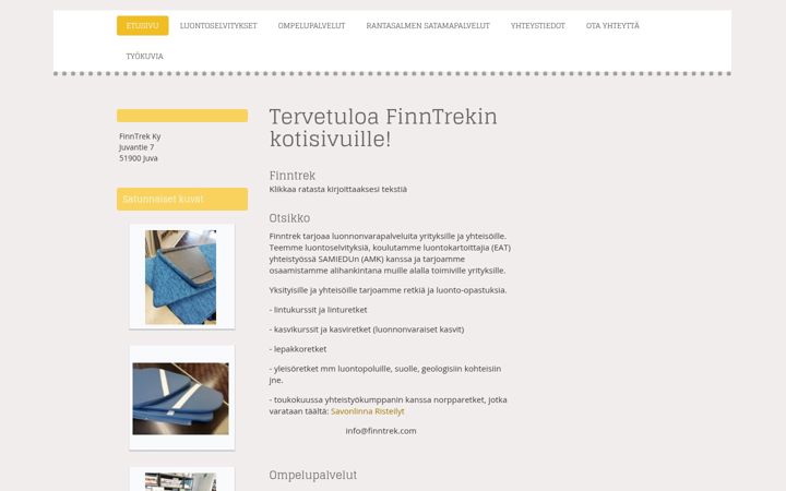 Screenshot of finntrek.com