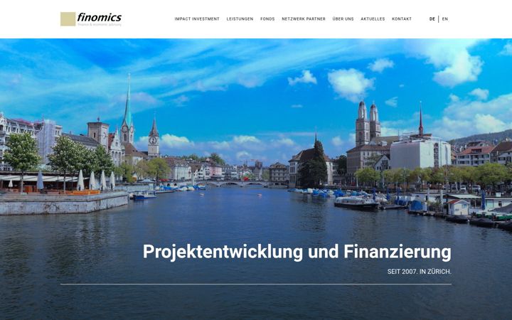 Screenshot of finomics.ch