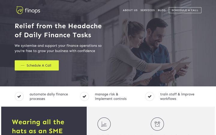 Screenshot of finops.ie