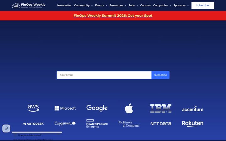 Screenshot of finopsweekly.com