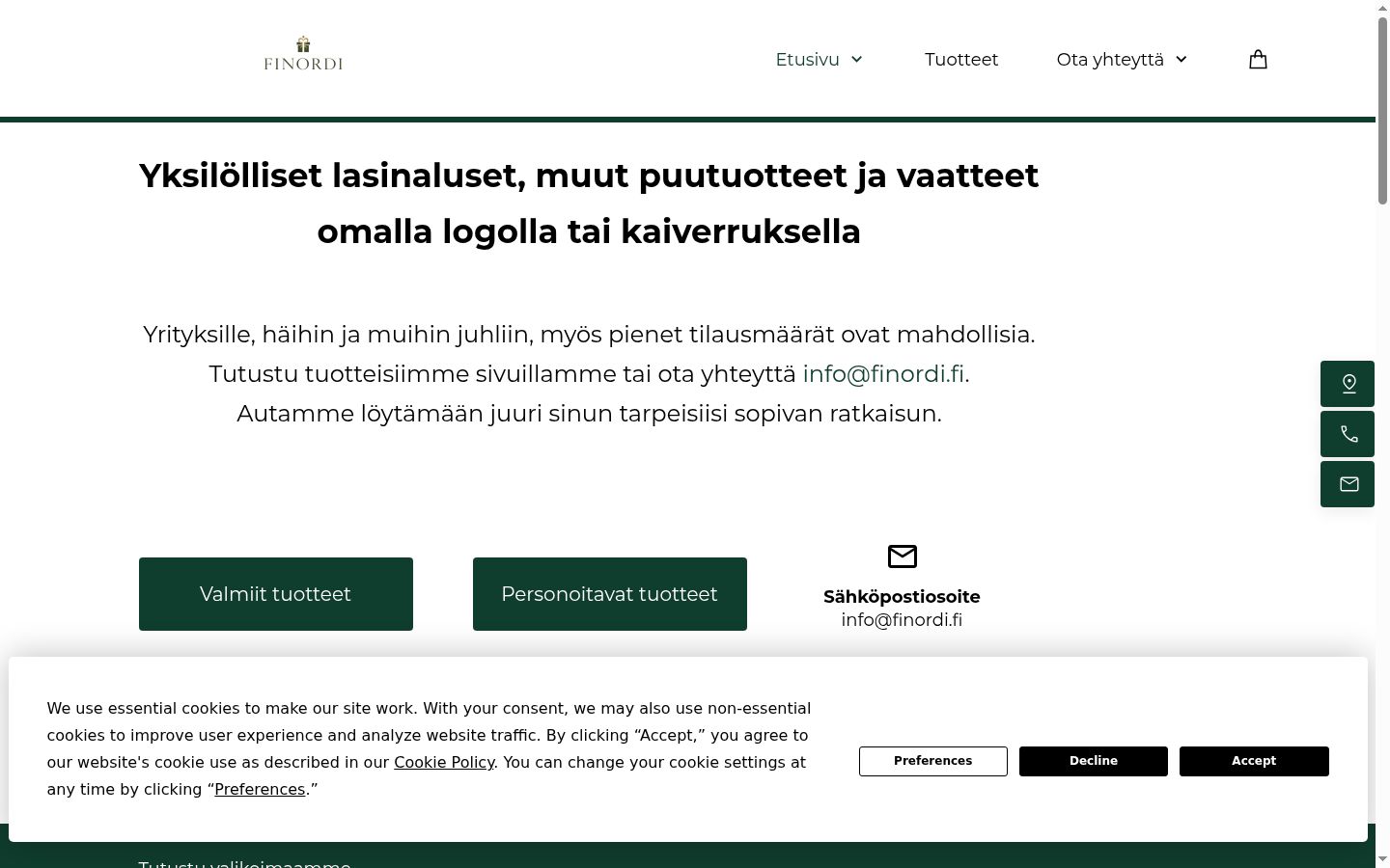 Sutikimo reklamjuostės, rodytos prieš bet kokią sąveiką, ekrano kopija