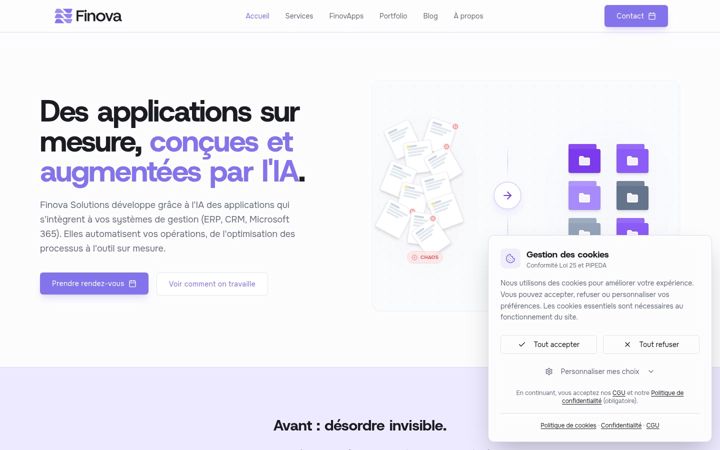 Screenshot of finova-solutions.com