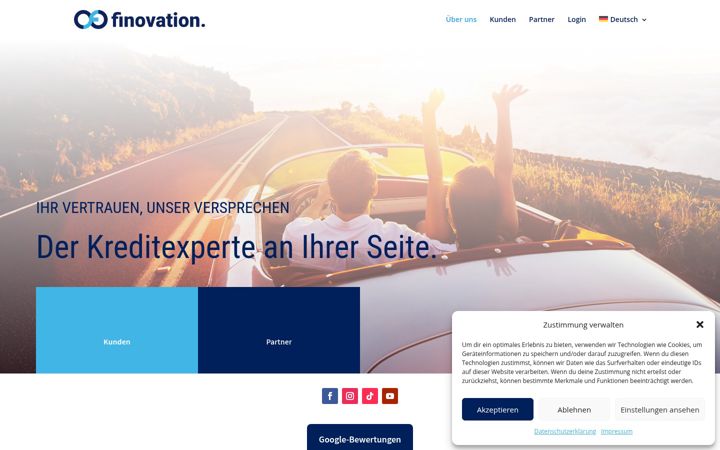 Screenshot of finovation.eu