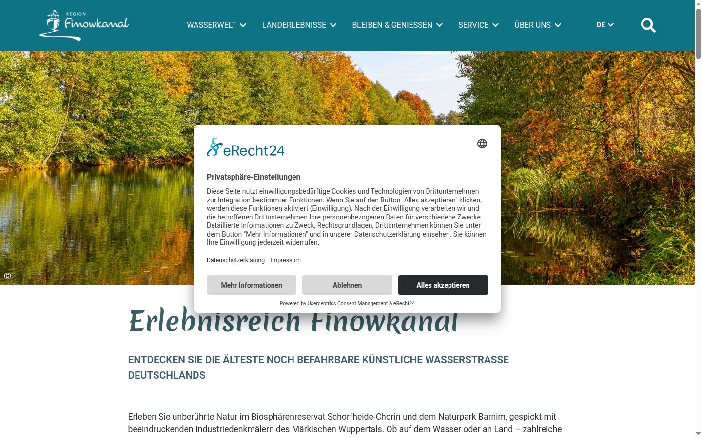 Screenshot tal-banner tal-kunsens muri qabel kwalunkwe interazzjoni