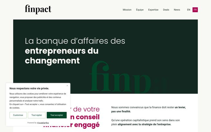 Screenshot of finpact.fr
