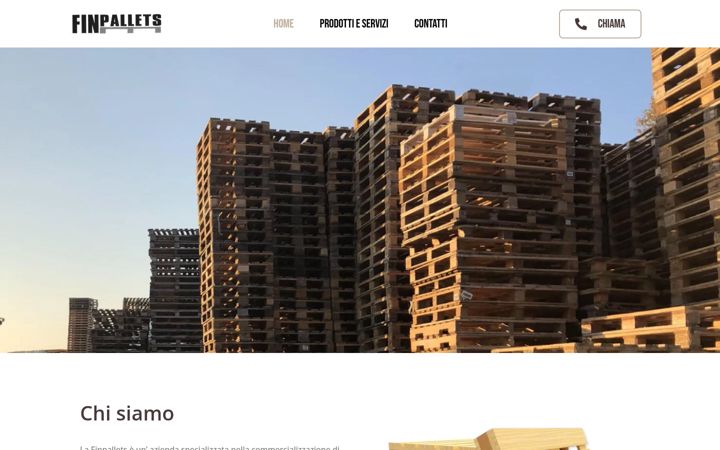 Screenshot of finpallets.com