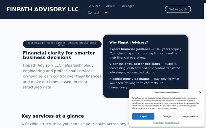 Screenshot of finpathadvisory.com