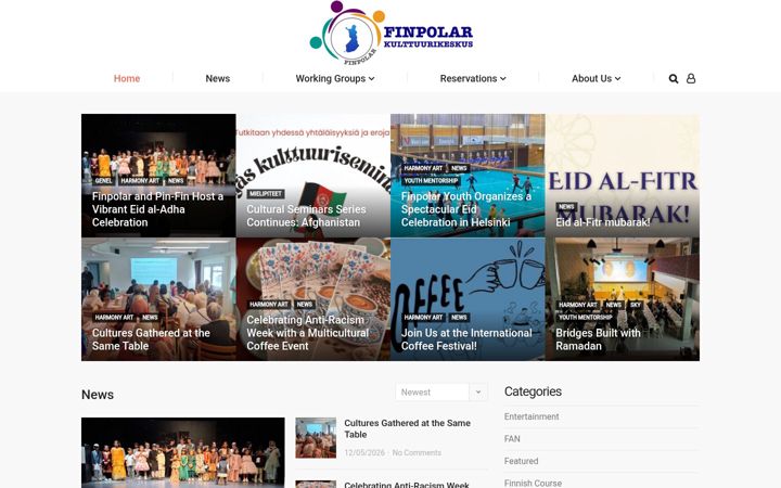 Screenshot of finpolar.fi