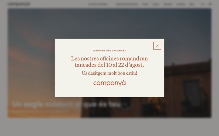 Screenshot of finquescampanya.com