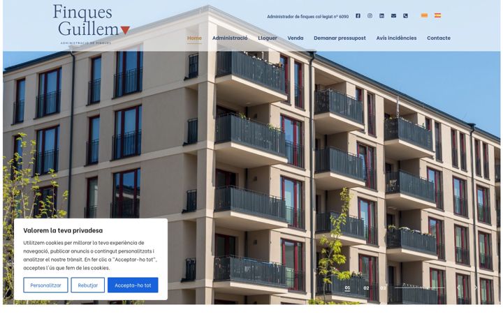 Screenshot of finquesguillem.com